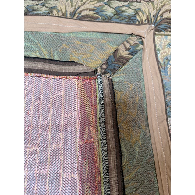 Hammacher Schlemmer Italian Terrace Tapestry + Hanging Rod For Sale - Image 9 of 11