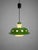 Vintage Green Enamel Pendant Lamp For Sale - Image 6 of 6