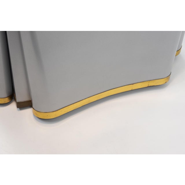Mid-Century Modern Vintage Draped Table by J. Dickinson for Sutherland, 1990s For Sale - Image 3 of 15