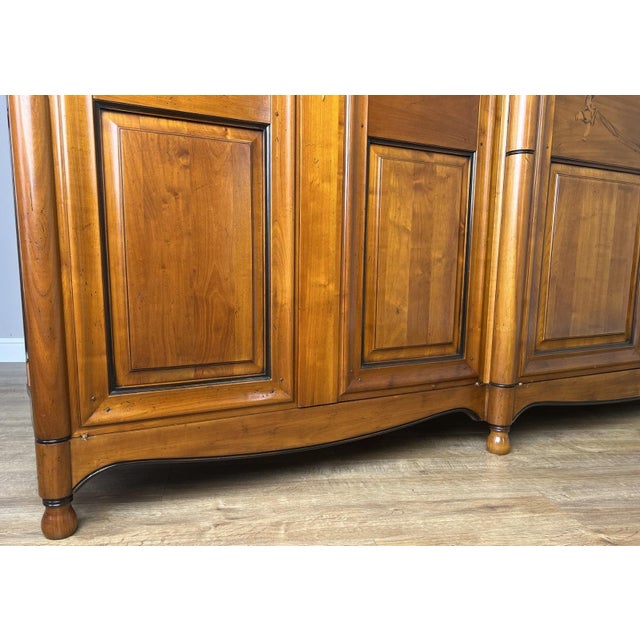 Vintage French Carved 6-Door Armoire For Sale - Image 12 of 17