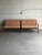 Wood Mid Century Walnut Sofa Set Loveseat Pair + Coffee Table 3 Piece For Sale - Image 7 of 10