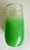 Glass Vintage Green Blendo Frosted Glass Tumblers With Gold Rims - Set of 5 For Sale - Image 7 of 9