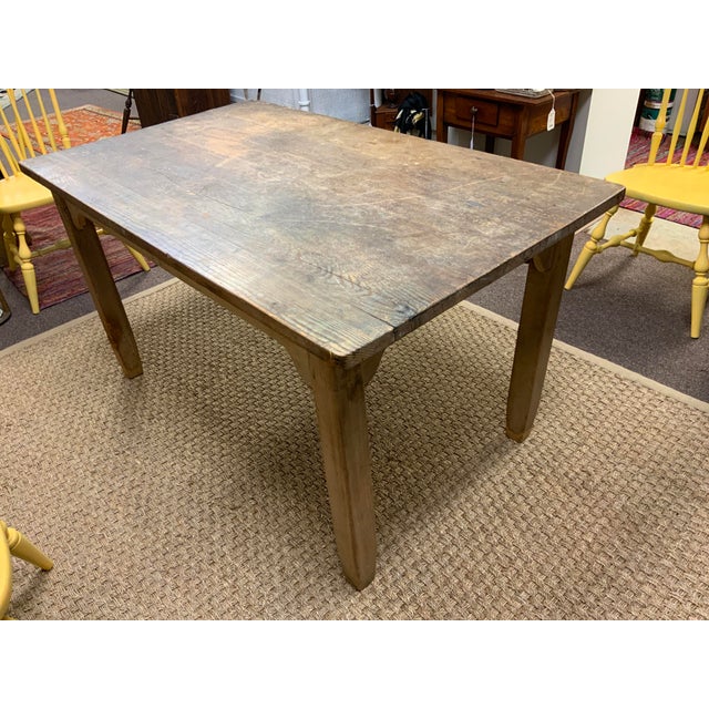 20th Century Handcrafted Farm Table For Sale - Image 4 of 9