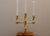 1970s Vintage Swedish Brass Three-Arm Candelabra by Gusum, 1974 For Sale - Image 5 of 7