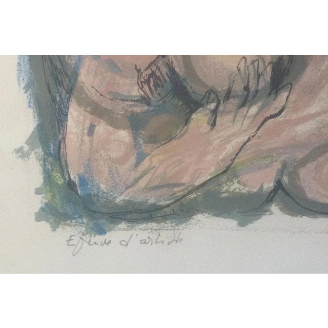 Modern Edouard Pignon, Untitled, 1967, Original Signed Lithograph For Sale - Image 3 of 4