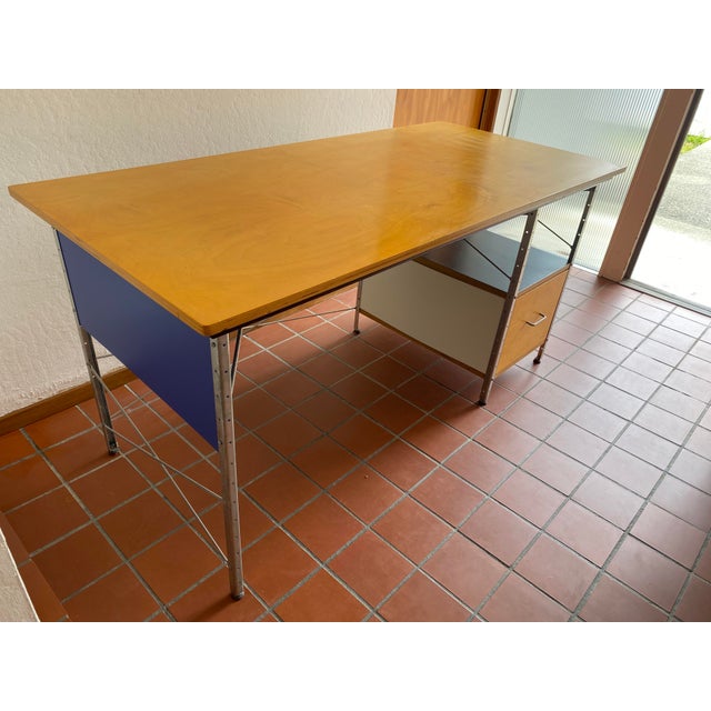 1950s Eames Desk With File Drawer For Sale In San Francisco - Image 6 of 8
