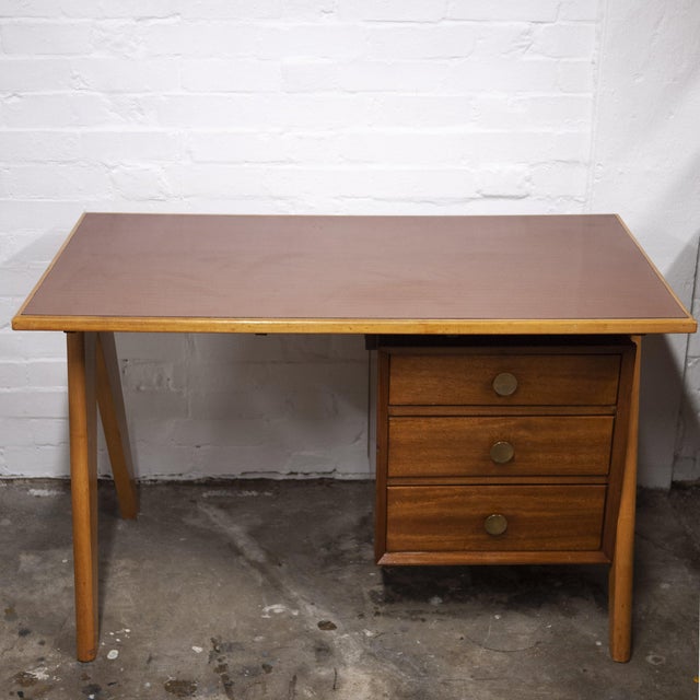 Mid-Century Teak Desk with Formica Top, 1960s For Sale - Image 5 of 12