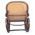 Late 19th Century Vienna Secession Bent Oak & Cane Chaise Lounge Rocker No.7500 Attributed to Gebrüder Thonet For Sale In Los Angeles - Image 6 of 6