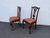 Chippendale Carved Ball and Claw Feet Dining Chairs Set of Two 6632 For Sale - Image 9 of 13