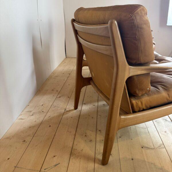 Vintage Leather Lounge Chairs, Set of 2 For Sale - Image 5 of 7