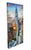 Painting of aerial view of sunset over Chrysler Building on gallery wrap canvas 30X15. Picture continues onto the sides....