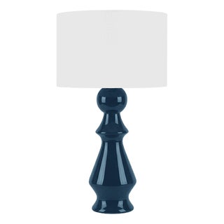 Matthew Izzo Home Colette Capri Blue Ceramic Table Lamp For Sale