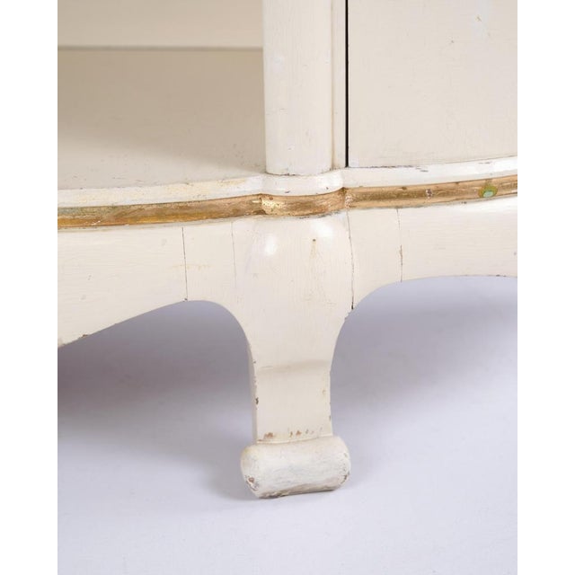 Cream Empire Sideboard with Marble Top by P. Svensen, Copenhagen, Denmark, 1920s For Sale - Image 8 of 13
