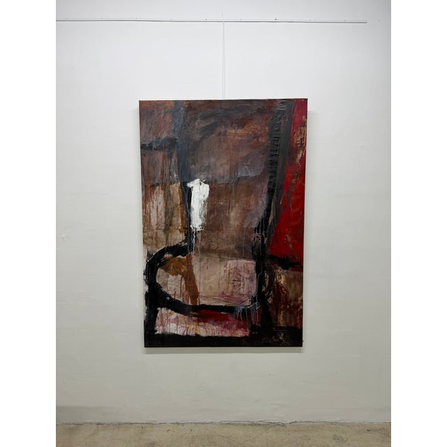 Abstract Abstract Modern Acrylic on Canvas Wall Art For Sale - Image 3 of 14