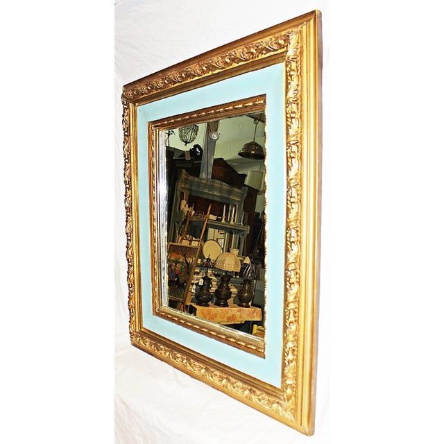 Gilt Gold Antique American Mirror For Sale In West Palm - Image 6 of 7