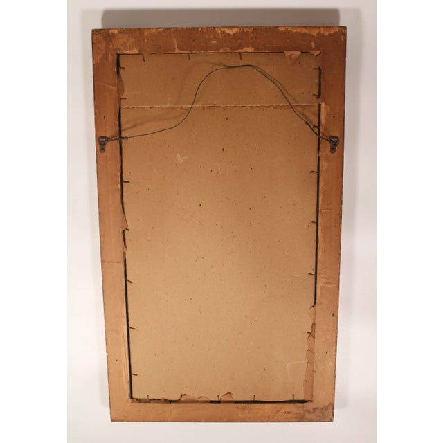 Antique French Bamboo Design Wooden Wall Mirror For Sale - Image 11 of 13