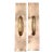 Pair of Vintage Commercial 15 In. Polished Brass Door Pulls For Sale
