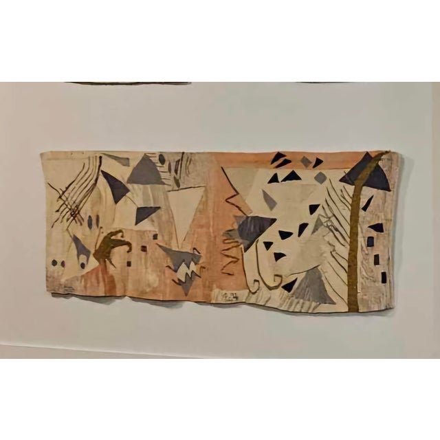 1990s Triangle I and II Over Trinity Tapesrty of the Law of Three Hand Woven Tapestry Series For Sale - Image 5 of 8