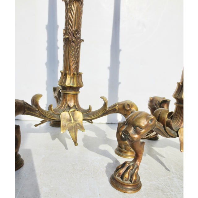 French Empire Neo-Classical Candlesticks - A Pair of 2 For Sale - Image 12 of 16