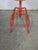 Red Adjustable 4-Legged Stool, 1980 For Sale - Image 8 of 9