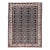 Vintage Persian Tabriz Afshan Rug, Hand-Knotted Wool, Allover Caucasian Shirvan Pattern, Navy & Ivory, 7x10 For Sale