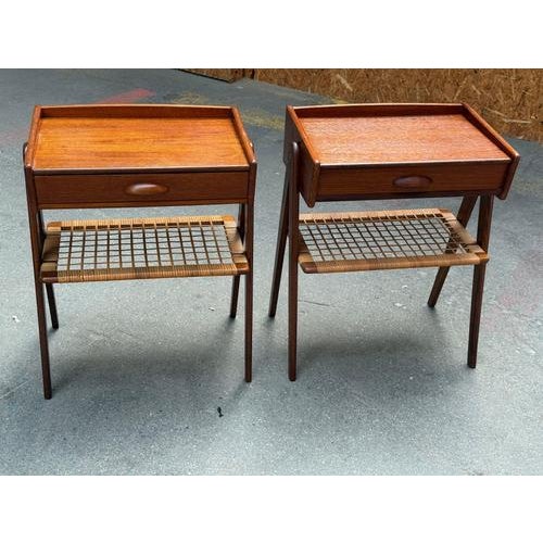 Wood Mid-Century Modern Danish Teak Nightstands by Søren Rasmussen, 1964, Set of 2 For Sale - Image 7 of 13