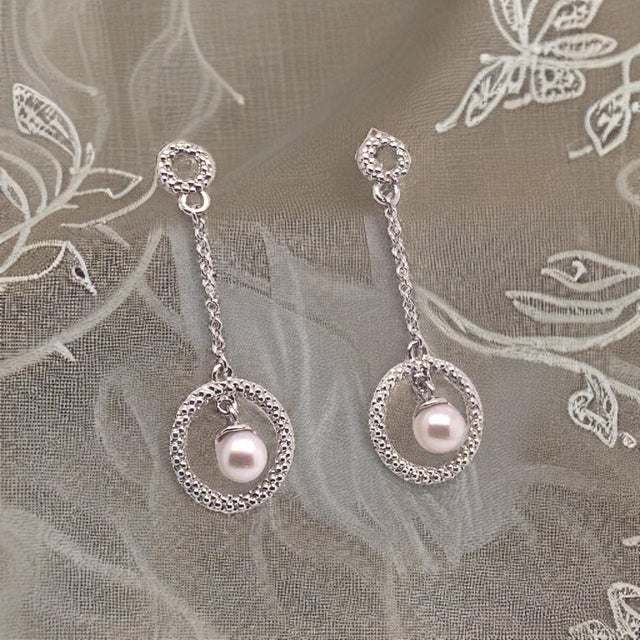 Akoya Pearl Earrings 14 Karat White Gold Certified For Sale - Image 4 of 16