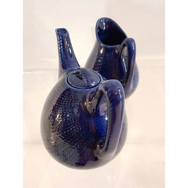 Ceramic Teapot & Milk Jug by Hertha Bengtsson for Rörstrand, 1950s, Set of 2 For Sale - Image 7 of 9