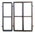 Antique Castle Stained-Glass Window, Set of 3 For Sale