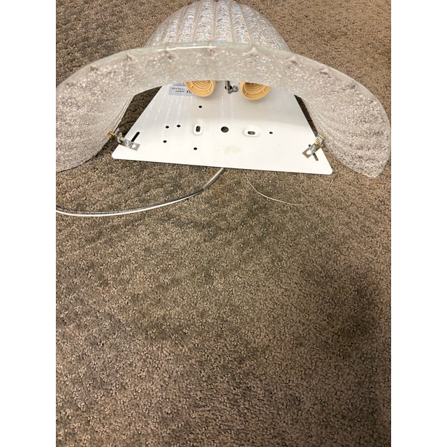 Transparent Bavovier & Toso Style Murano Sconce For Sale - Image 8 of 9