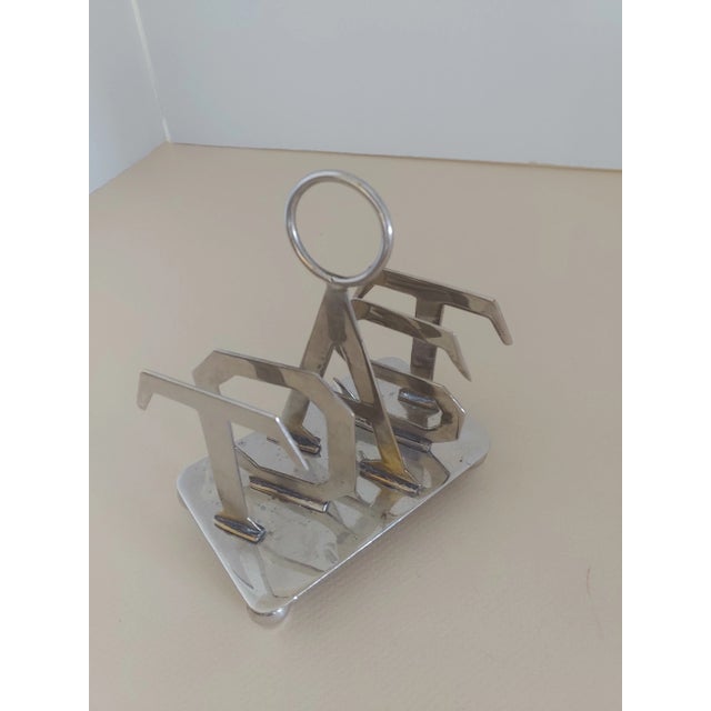 English Vintage English Toast Caddy For Sale - Image 3 of 4