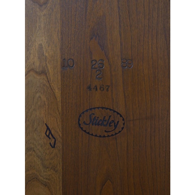 Stickley Queen Anne Cherry Dining Room Table W. 2 Leaves For Sale - Image 18 of 18