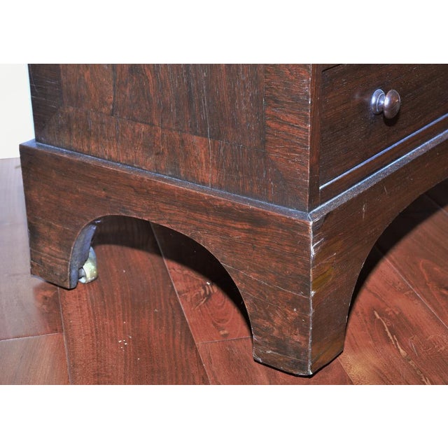 Rosewood Irish Davenport Desk Signed Williams & Gibton of Dublin, Circa 1835 For Sale - Image 11 of 12