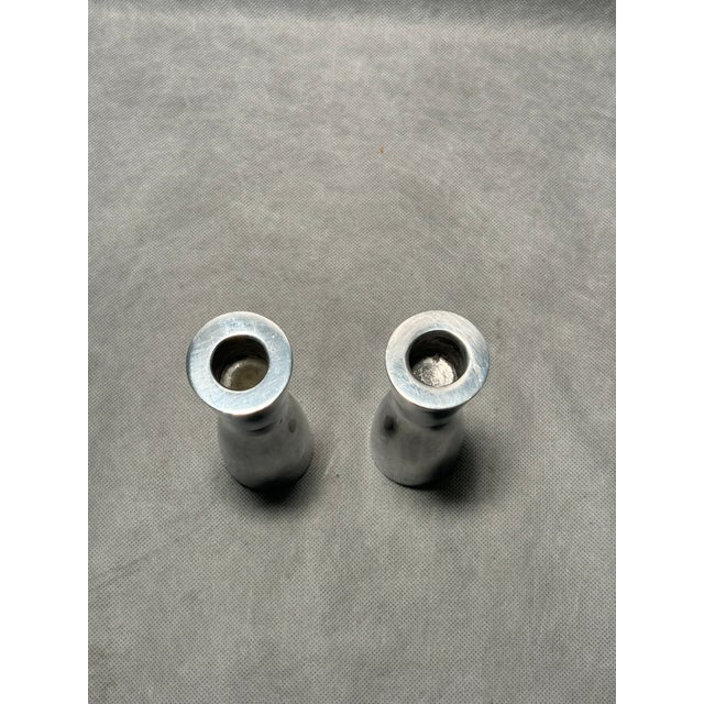 Contemporary Minimalist Candleholders attributed to Erika Pekkari for Ikea, 1990s, Set of 2 For Sale - Image 3 of 7
