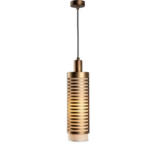 Italian Pollux Pendant Light in Burnished Metal For Sale