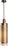 Italian Pollux Pendant Light in Burnished Metal For Sale