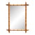 Early 20th Century French Faux Bamboo Walnut Wall Mirror For Sale
