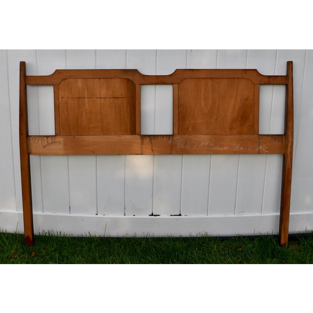 Vintage Mid Century Modern Full Walnut Headboard Arched Sculpted MCM 1960s For Sale - Image 14 of 14