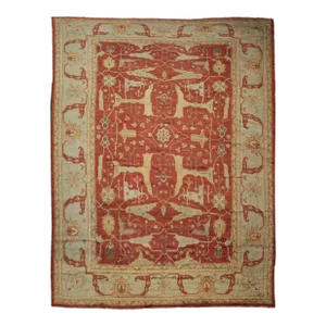 Hand Knotted Fine Oushak Rug - 13'03" X 16'10"