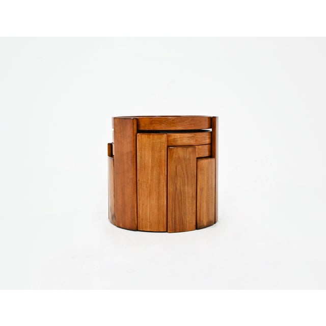 Mid-Century Modern Model 780 Nesting Tables by Gianfranco Frattini for Cassina, 1960s, Set of 4 For Sale - Image 3 of 12