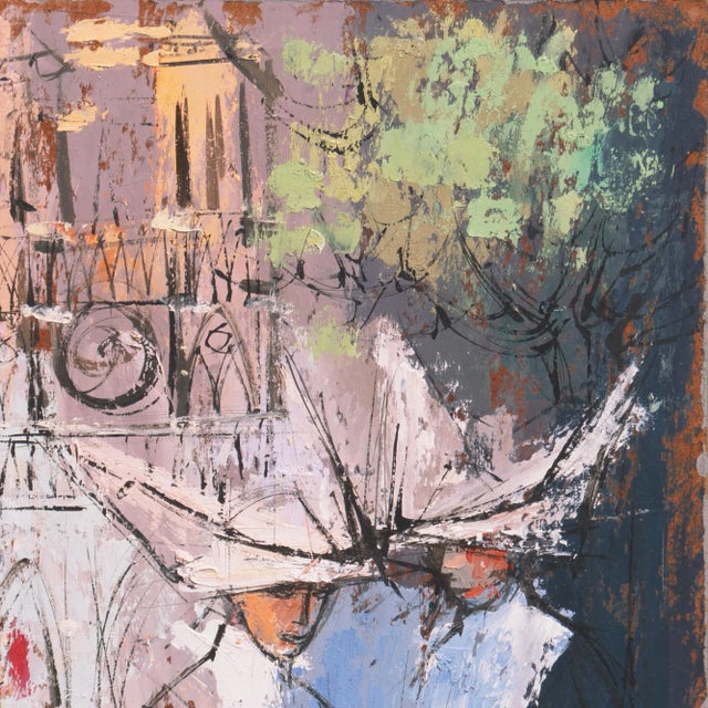 'Nuns at Notre-Dame' by Patricia Stanley Cunningham, Paris, Munich, Woman Modernist, Art Institute of Chicago, Smithsonian, Carmel For Sale In Monterey, CA - Image 6 of 8