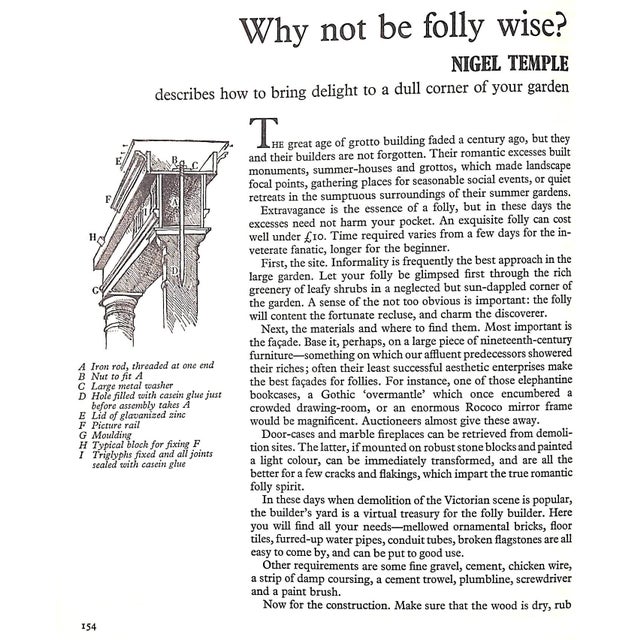 Paper "House & Garden Weekend Book" 1969 Brayne, Elisabeth For Sale - Image 7 of 16