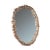 Oval Wall Mirror With Organic Teak Frame For Sale - Image 4 of 6