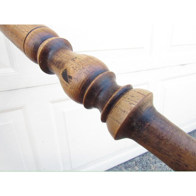 Wood Antique English Triangular Spindle Chair For Sale - Image 7 of 17