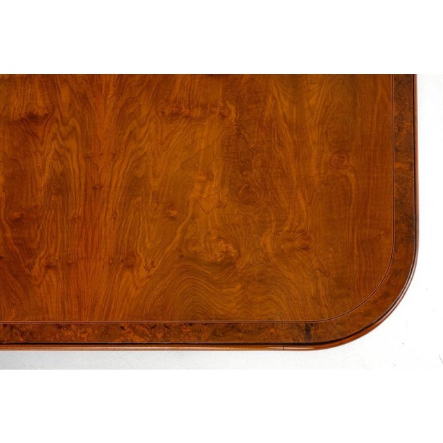 Regency Extendable Dining Table in Walnut by George Bullock, 1920s For Sale - Image 6 of 9
