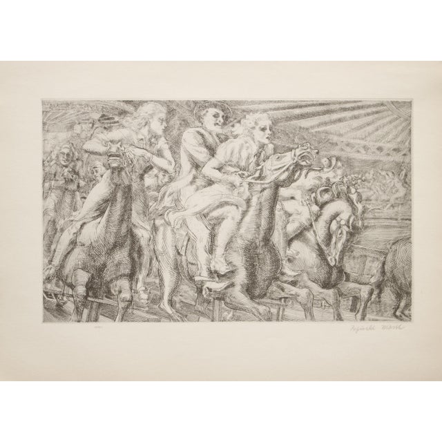 1939 After Reginald Marsh "Merry-Go-Round", First Edition Period Offset Lithograph For Sale - Image 9 of 9