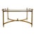 1960s Maison Jansen Style French Neoclassical Brass & Beveled Glass Cocktail Table For Sale