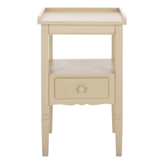 Araminta 1 Drawer Accent Table in Sand For Sale