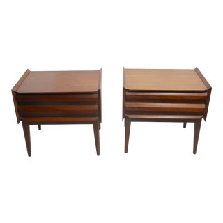 Pr. Mid Century Night Stands 1st Edition by Lane Furniture For Sale