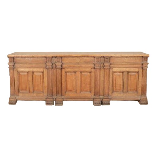 Scottish Architectural Oak Console For Sale